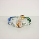 Bohemian Art Glass Ashtray by Josef Hospodka, 1960's