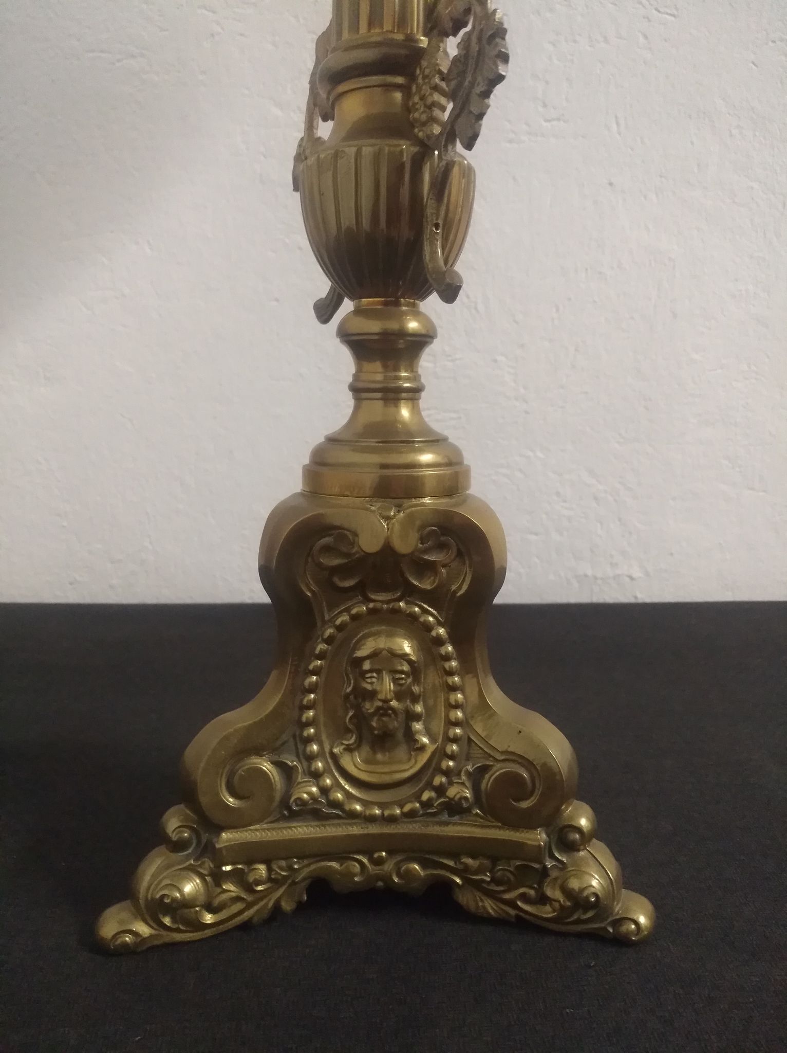 Paire de lampes en laiton fin XIXème