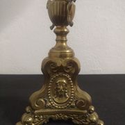 Paire de lampes en laiton fin XIXème