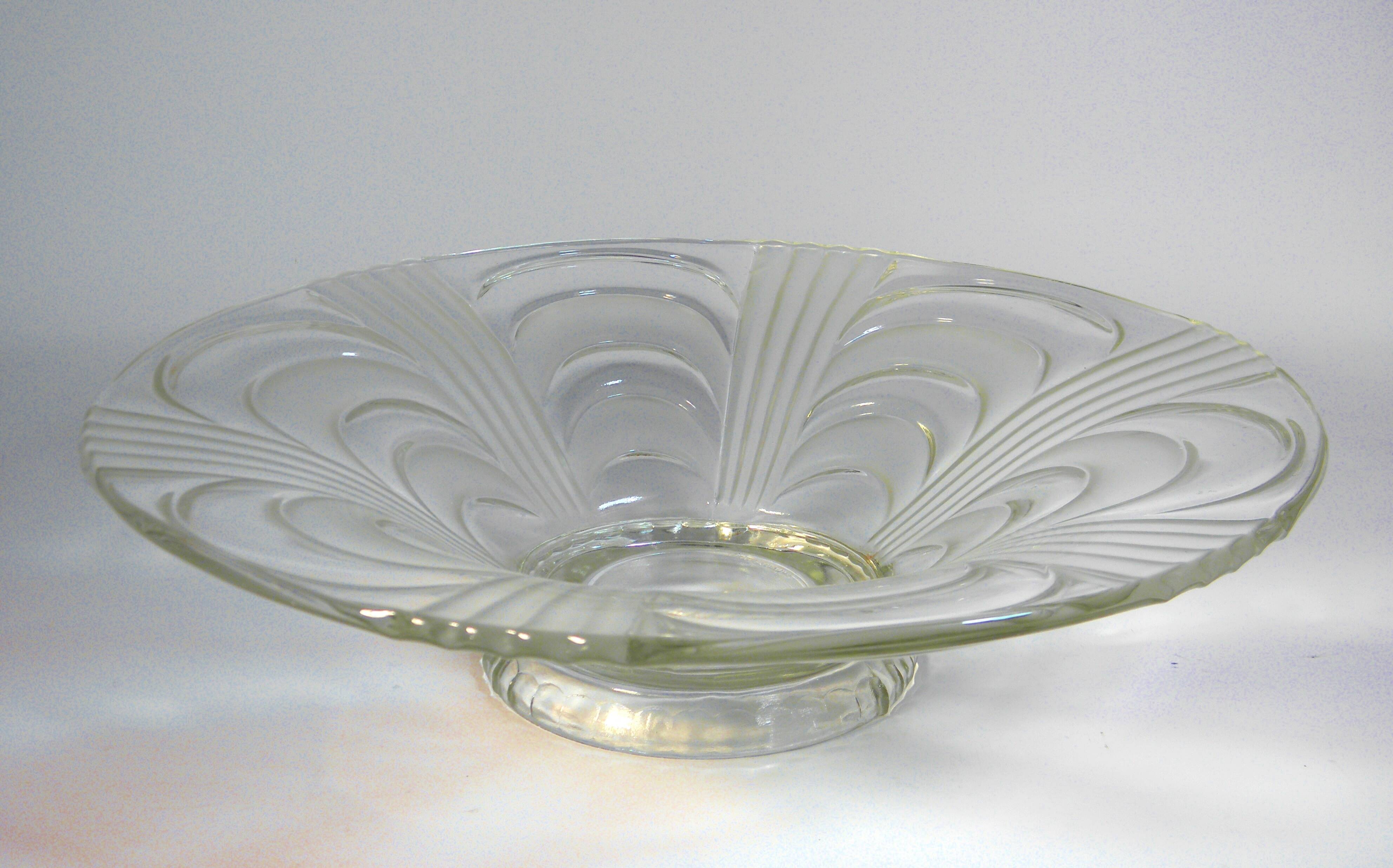 Glass fruit bowl - Czechoslovakia
