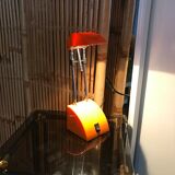 Orange telescopic desk lamp