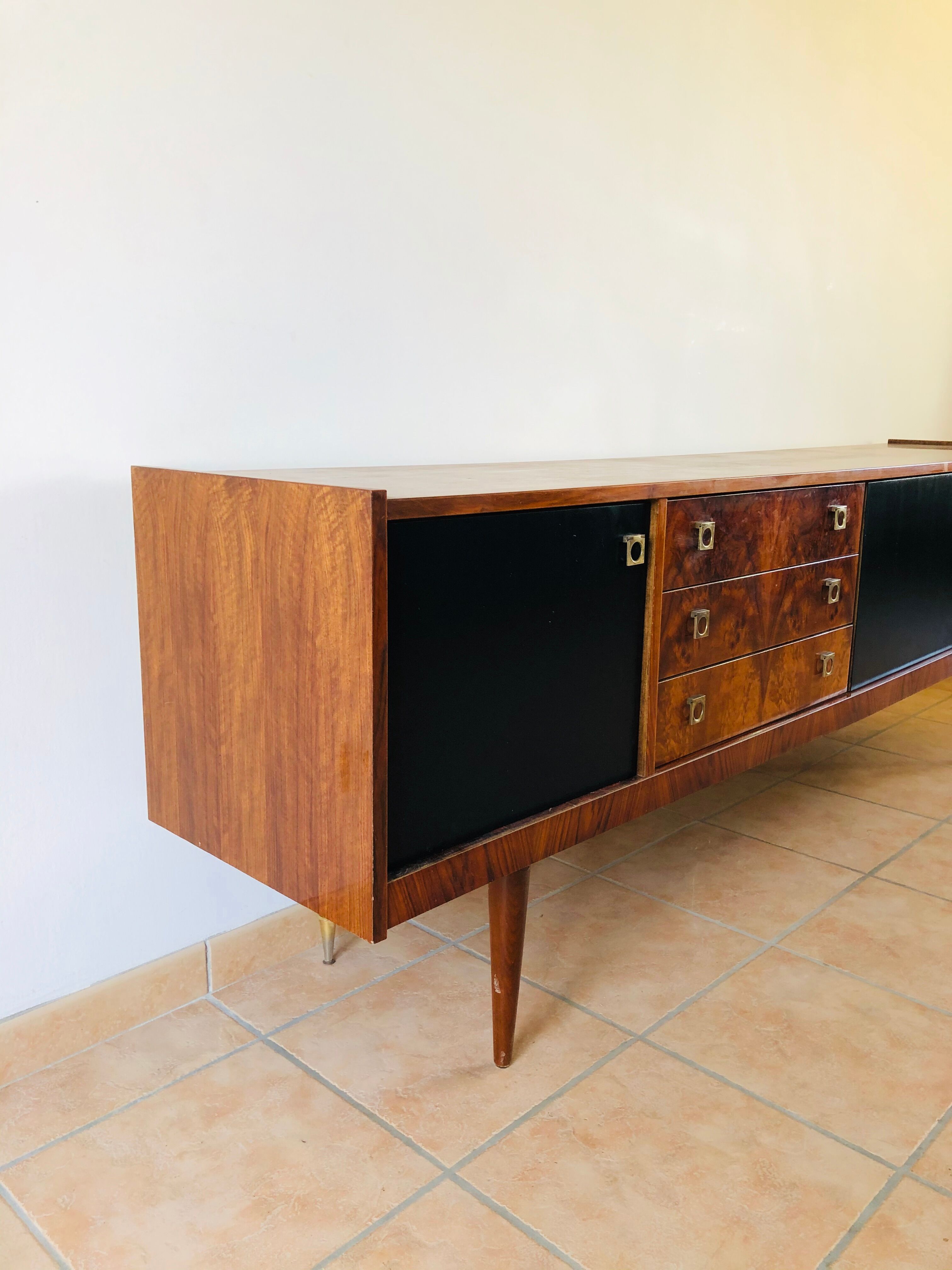 Vintage walnut sideboard, 1965