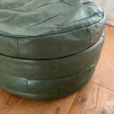 Pouf skaï vintage