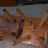 2 brutalist chairs from the mobichalet brand 1960's