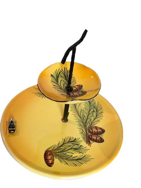 Vintage Vallauris earthenware cicada presentation dish circa 1950