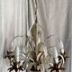 Lustre Leaves and Flowers lacquered and gilded Vintage 1960