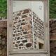 Large antique mirror/wooden frame