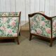 Pair of Art Deco armchairs in mahogany from the 1930s.