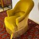 Toad armchair style Napoleon III Mustard