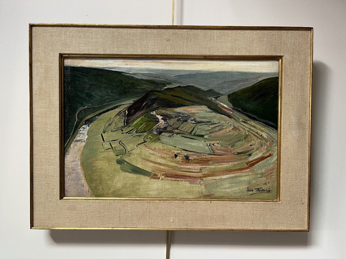 Léon Frédéric (1856–1940) The Tomb of the Giant circa 1910 Oil on panel signed