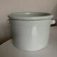 Extra-large white glazed earthenware planter, 1960s Italy