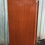 Vintage wardrobe and shelves with formica front doors and oak cp sides.
