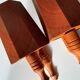 Vintage Swedish wall sconces in pine, 1970s, set of 2