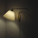 Danish Brass Swing Arm Wall Lamp, 1950s