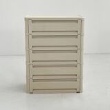 Cabinet blanc modèle “4964” par Olaf Von Bohr pour Kartell, 1970