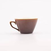 Set of 6 cups and saucers Villeroy & Boch - Bistro model - Brown and white - 1960s