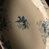 Longwy Chardons blue ironstone dish