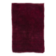 Solid Maroon Red Minimalist Turkish Tulu Rug, 100% Wool