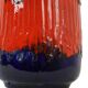 Vintage West Germany Pottery Scheurich Blue Orange Fat Lava 408-40