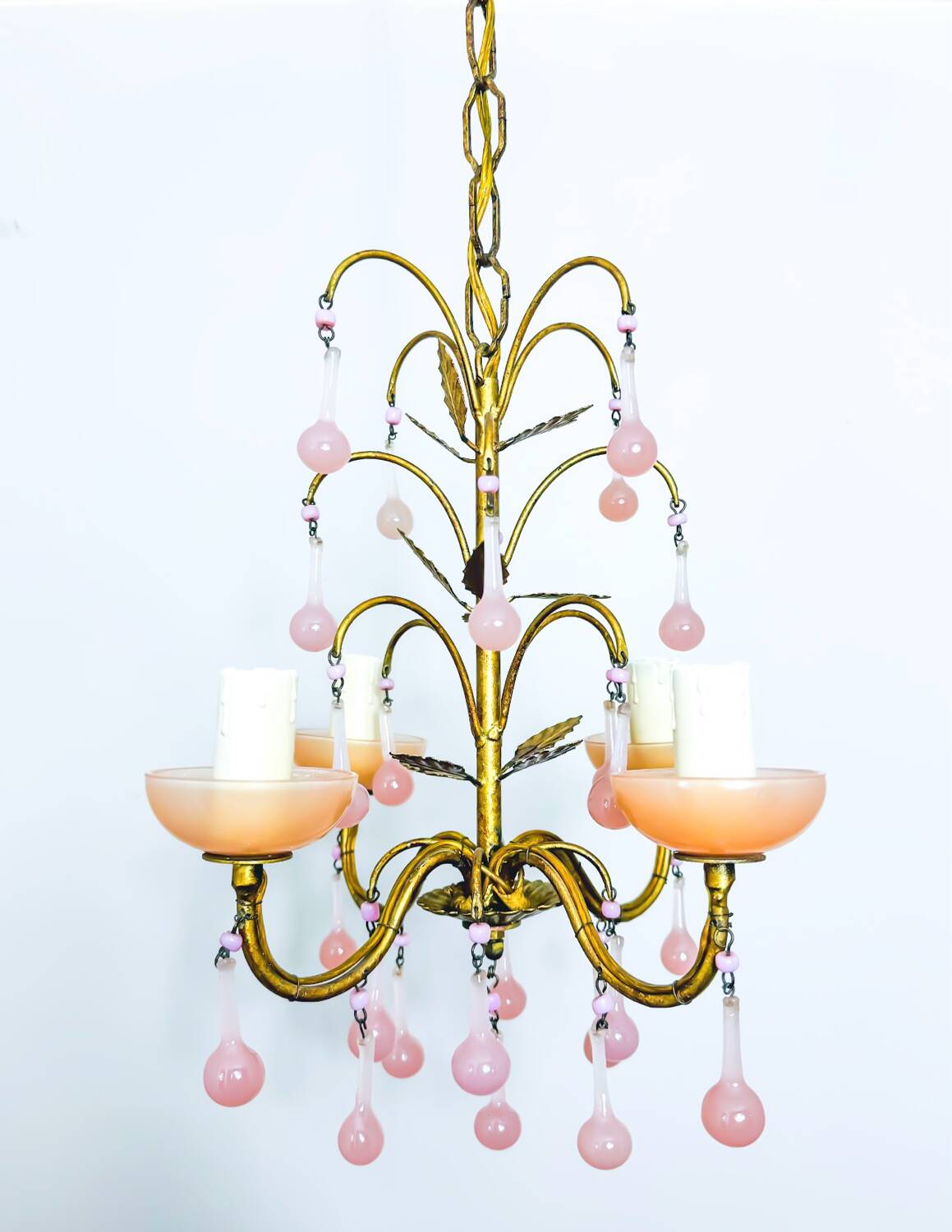 Murano Drop Pendant Light 1930s