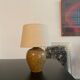 Vintage pyrity stoneware lamp