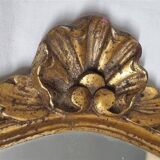 Golden wooden mirror