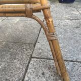 Basket armchair in rattan