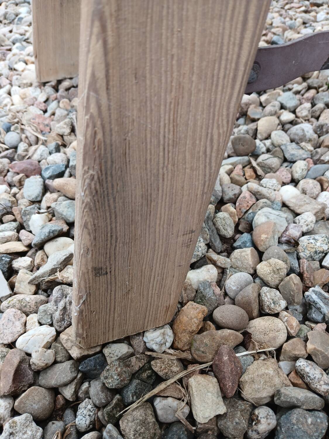 Antique wooden stepladder