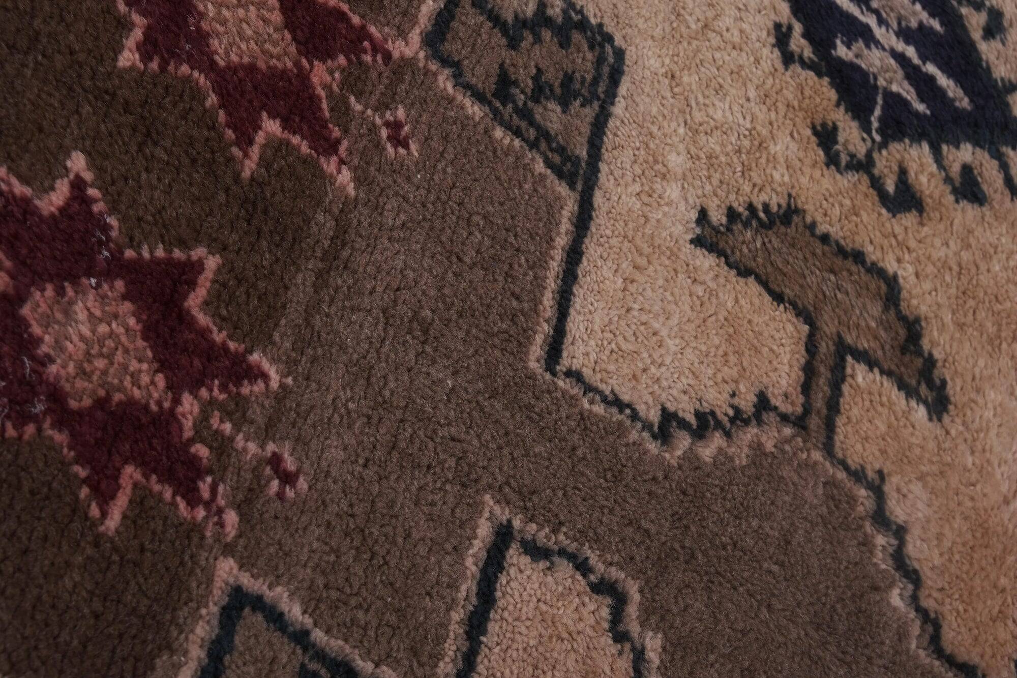 Vintage Turkish rug handmade 138x244 cm