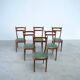 Set of six elegant Italian dining chairs