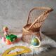 Wicker armchair for children emmanuelle style