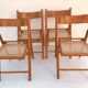 Suite of 4 folding chairs cannes