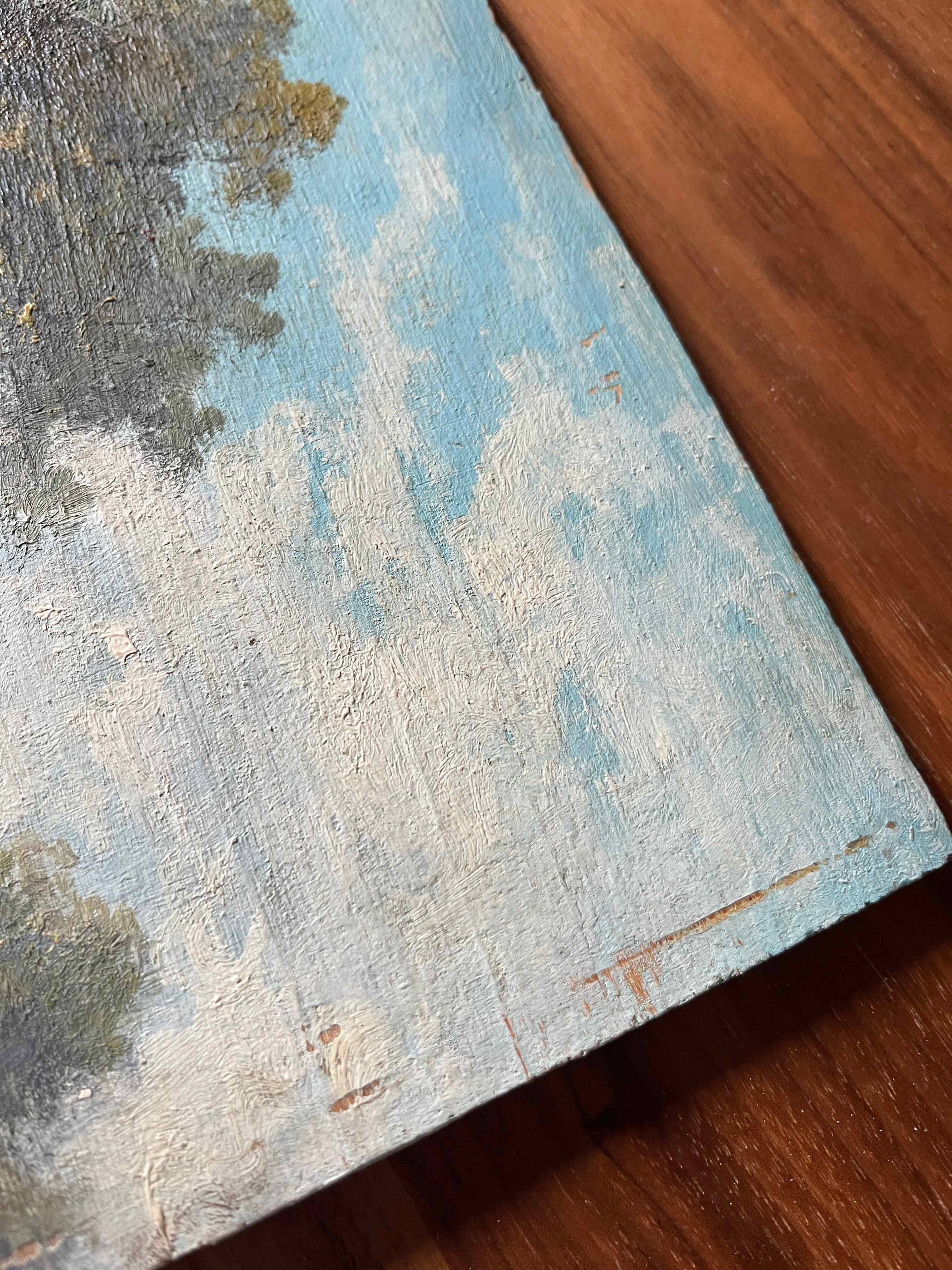 Paintings Pendant HSP "Barbizon Landscapes" signed Marty XIX°