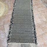 Moroccan rug, Handmade wool rug, Solid rug, Moroccan runner rug, zanafi runner