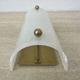 Vintage lucite and brass wall lamp ,1970s