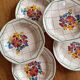 5 soup plates in Grasse earthenware, HBCM (Hippolyte Boulenger, Creil Montereau)