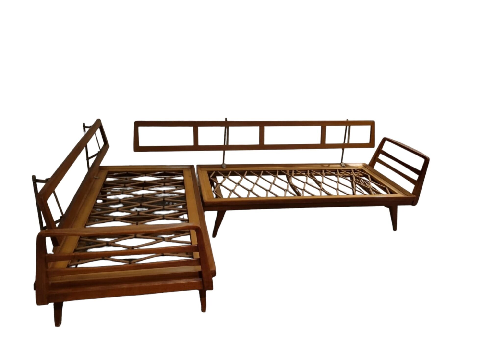 Vintage convertible Knoll Antimott corner sofa, daybed, 1960s