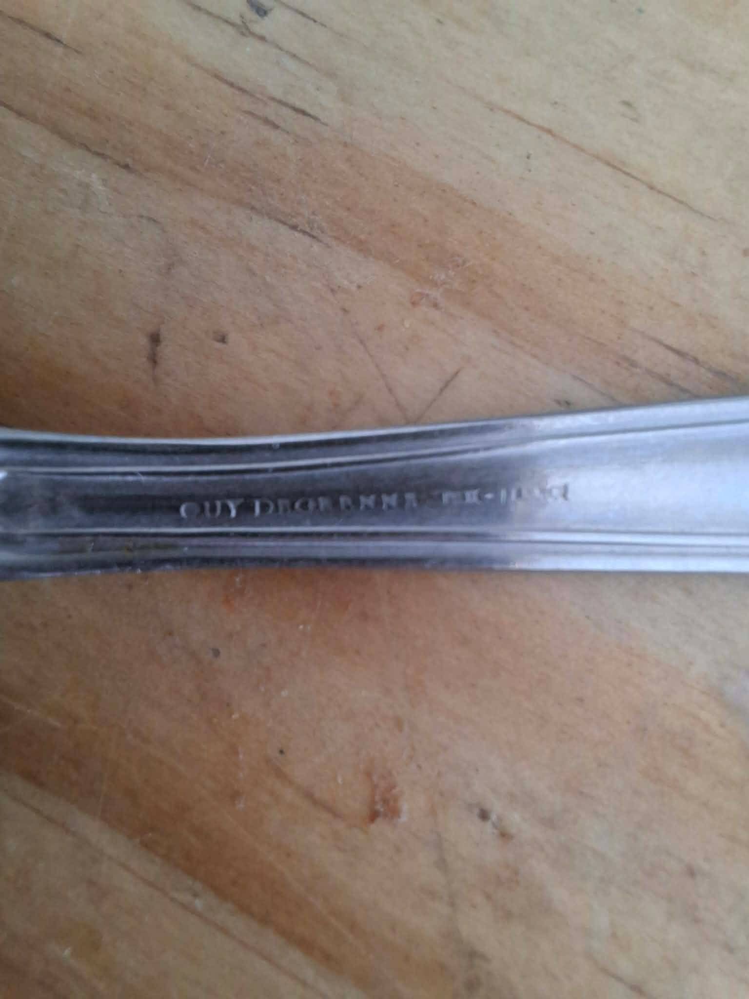 Set of 6 stainless steel ice cream bowls by Guy Degrenne + 6 spoons