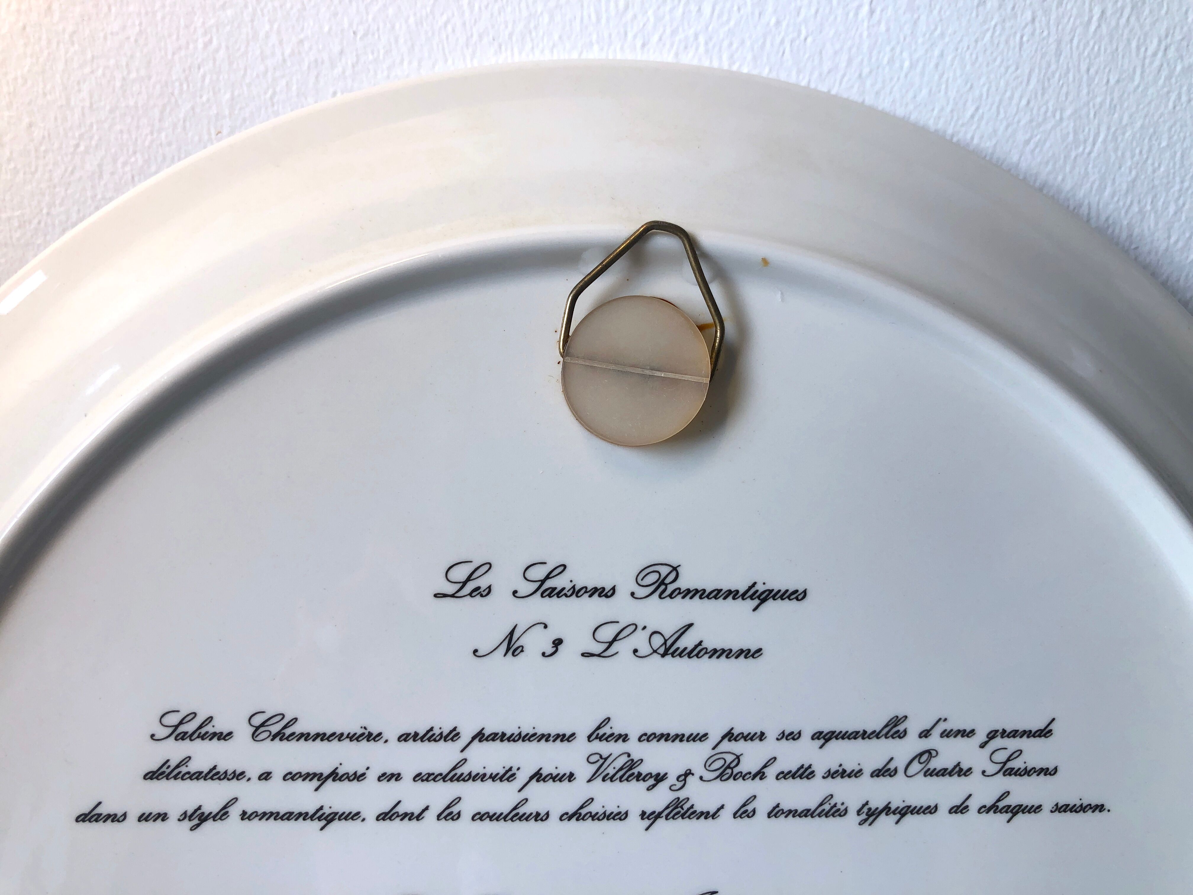 Villeroy et Boch collection plate - Autumn Season - Sabine Chennevière