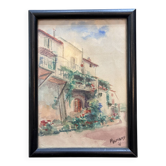 Landscape of Provence signed Pourand 1956