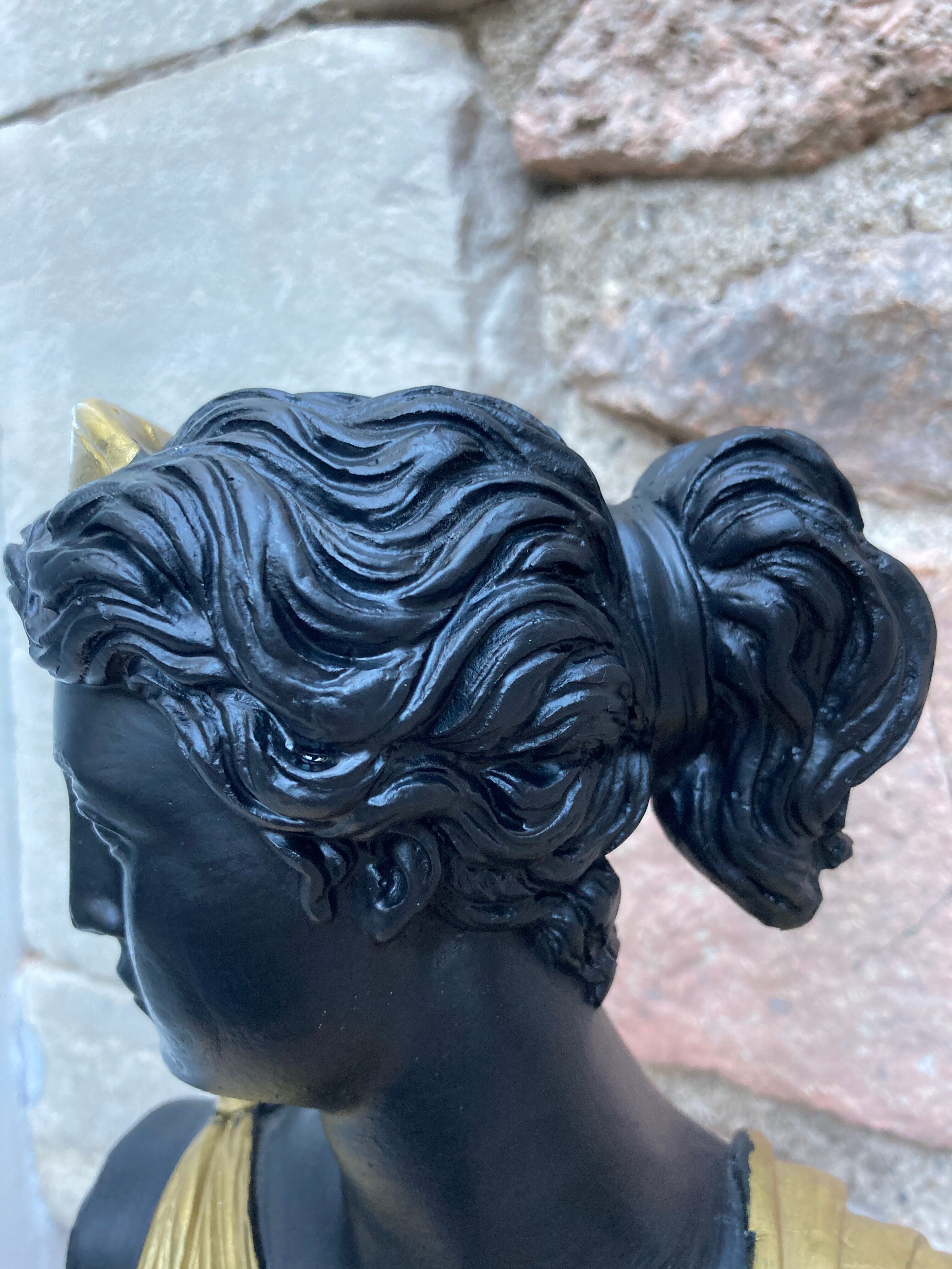Black and gold Artemis bust