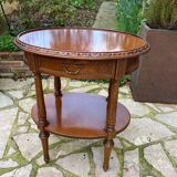 Small carved wooden table