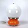 Vintage Italian coloured Murano glass table lamp by Mazzega