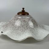 60s 70s Lamp Fixture Ceiling Lamp Flush Mount Doria Glass Space Age