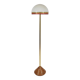 Lampe sur pied Roberto Pamio Febo en marbre, laiton et verre de Murano par Leucos Italie