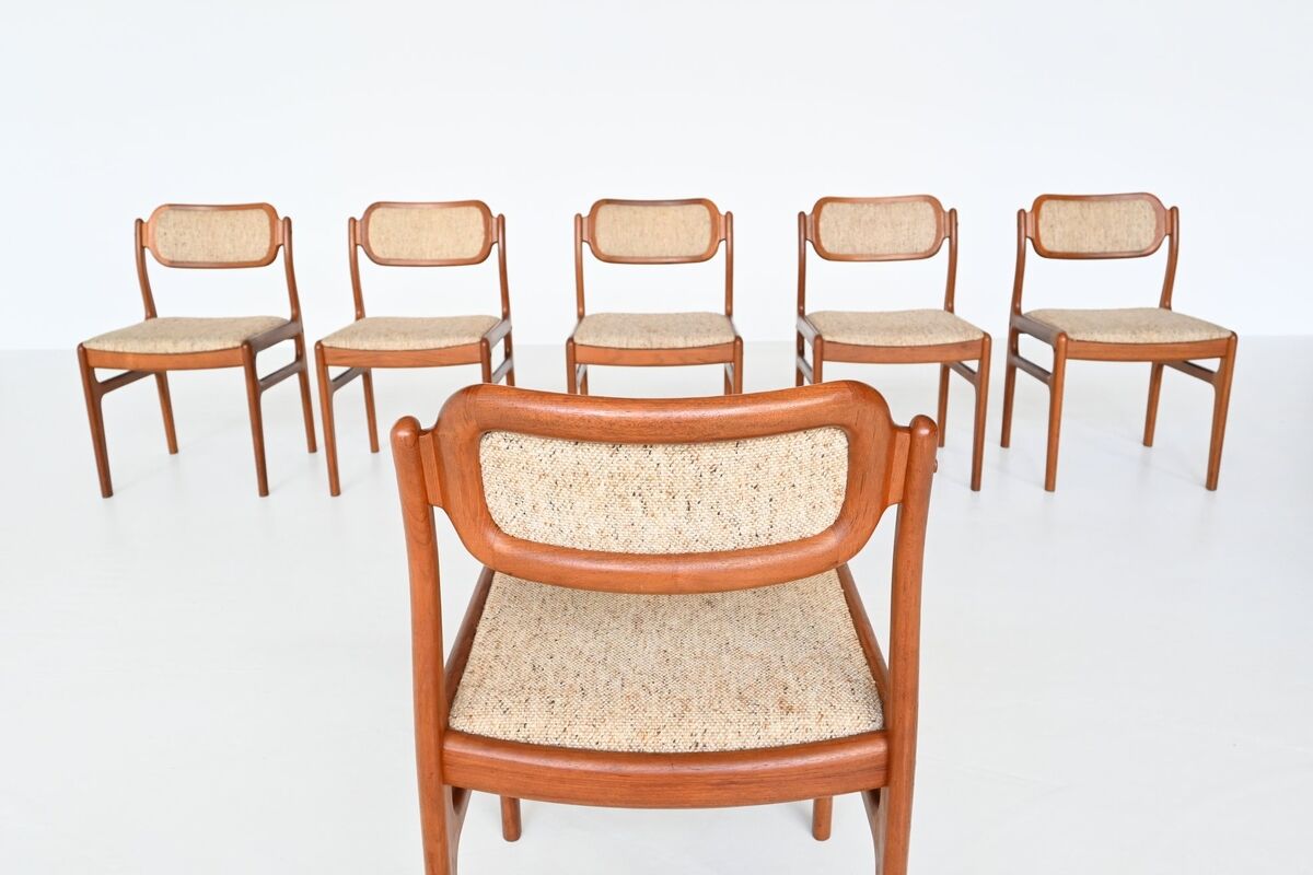 Set de 6 chaises Johannes Andersen Danemark 1960