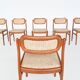 Set de 6 chaises Johannes Andersen Danemark 1960