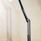 Large black Aluminor articulated desk lamp made in France vintage 1970