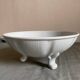 Porcelain tripod fruit strainer, Pillivuyt