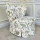 Vintage floral patterned cocktail chairs/armchairs